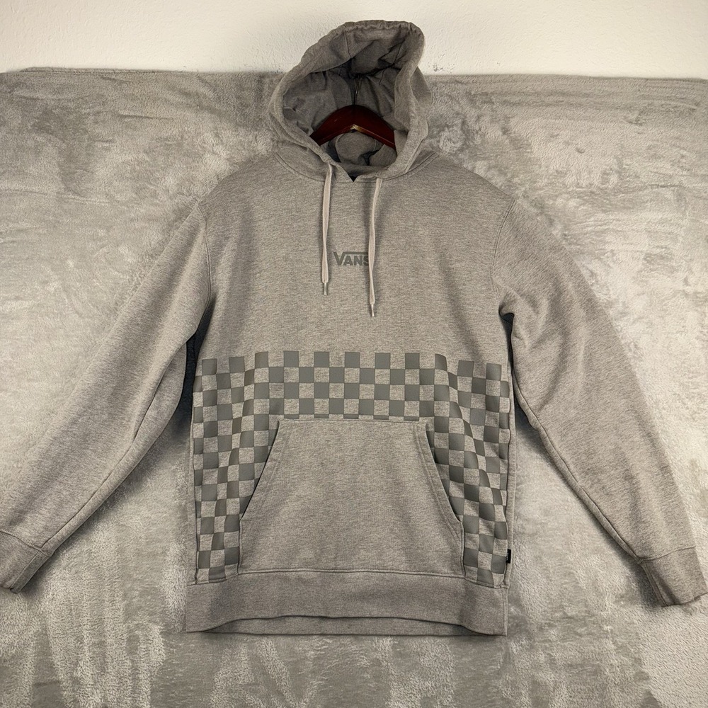 Vans Men's‎ Fleece Lined Hoodie Size Medium Gray Skater Inspired